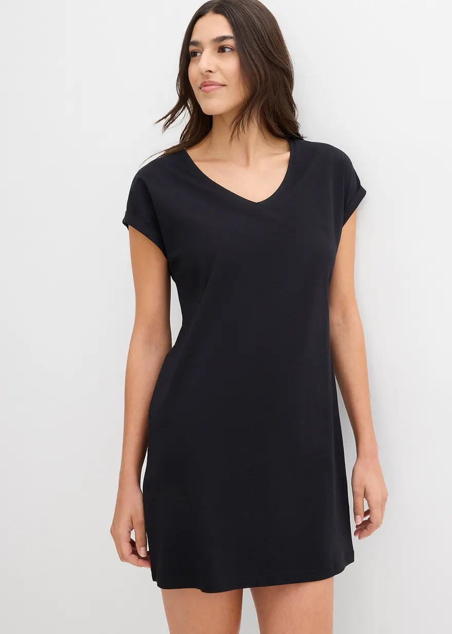 Shirtkleid aus reiner Bio-Baumwolle (2er Pack)
