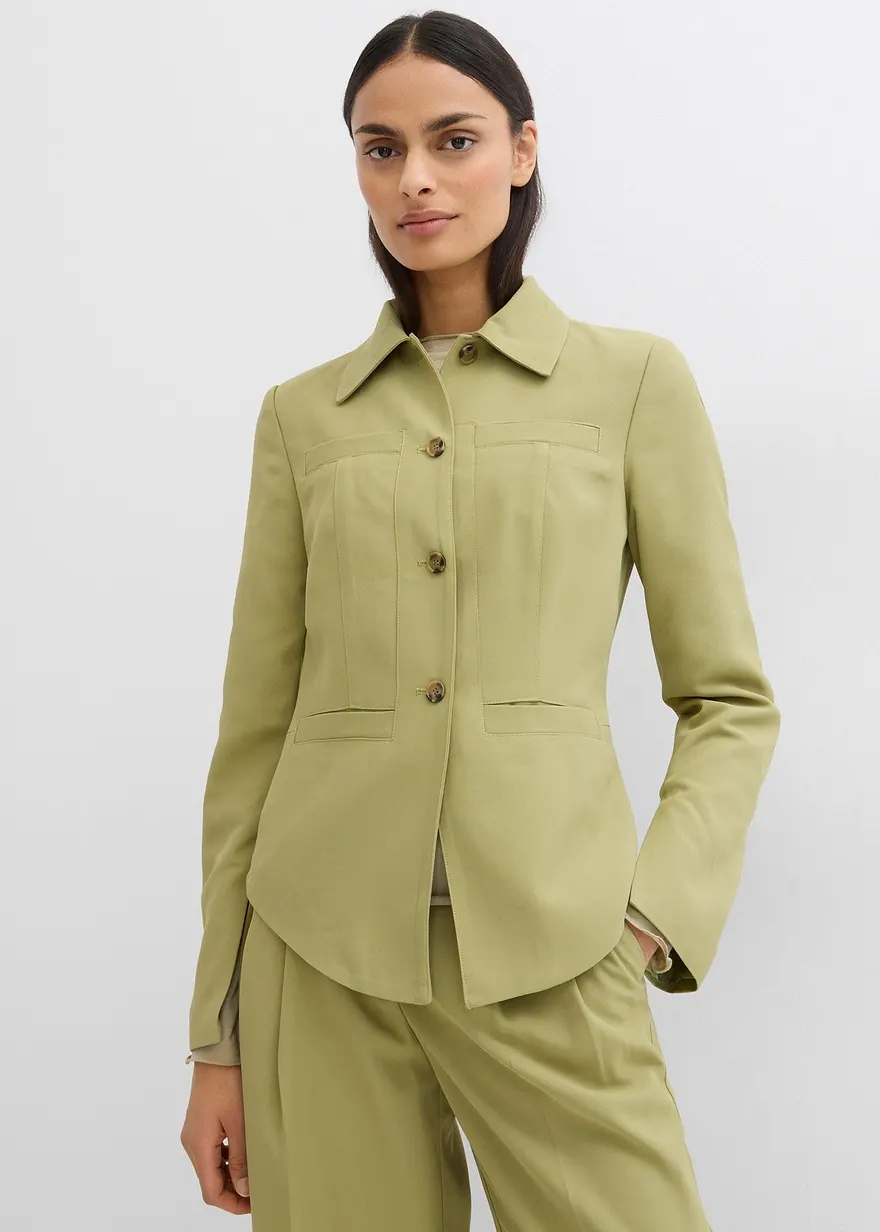 Taillierte Hemdjacke
