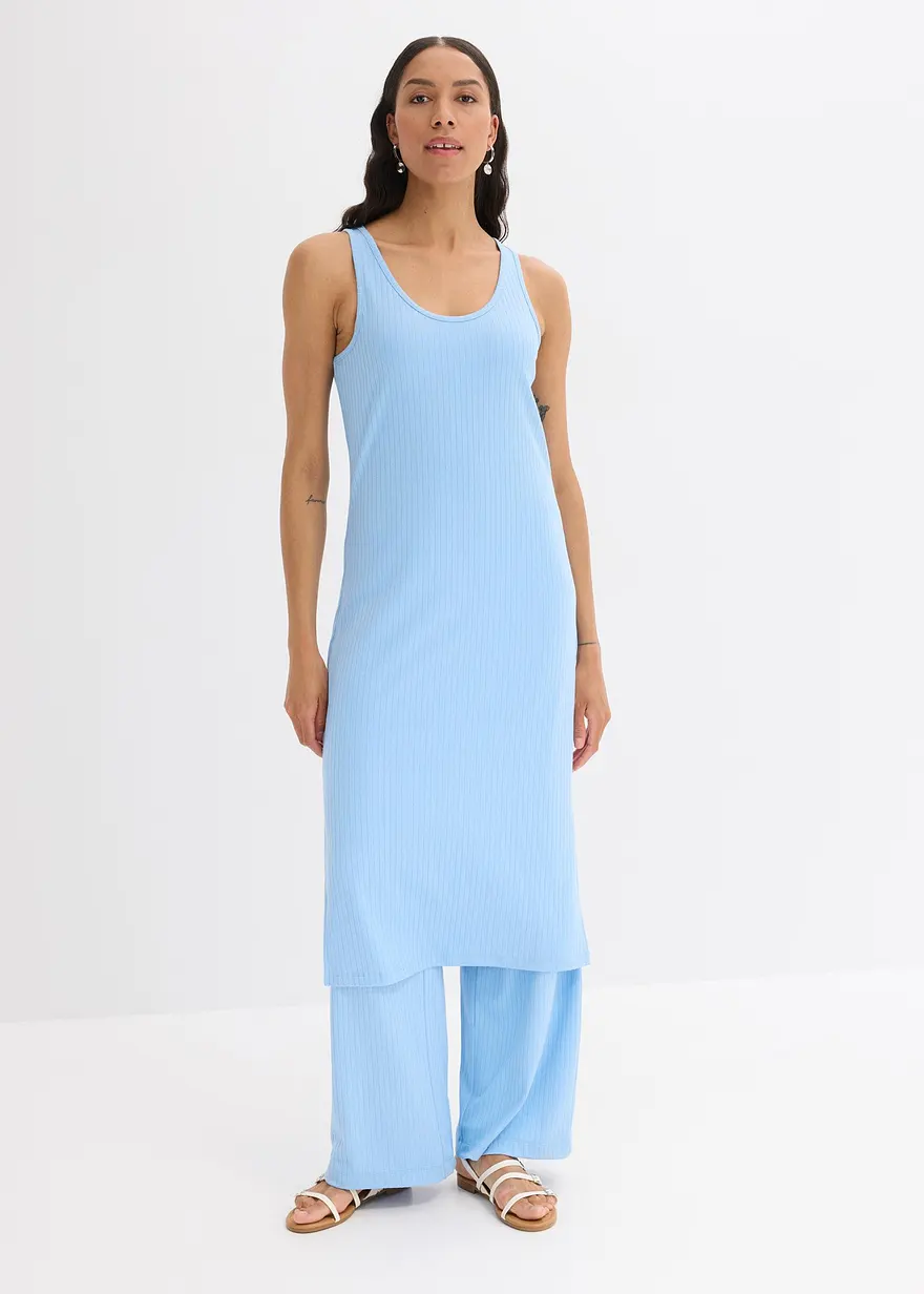 Midikleid aus weicher Rippe