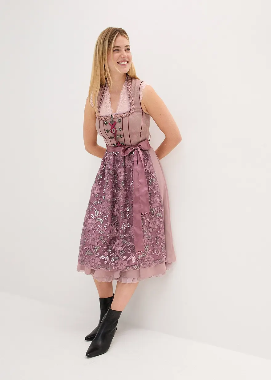 Dirndl mit Pailletten-Schürze
