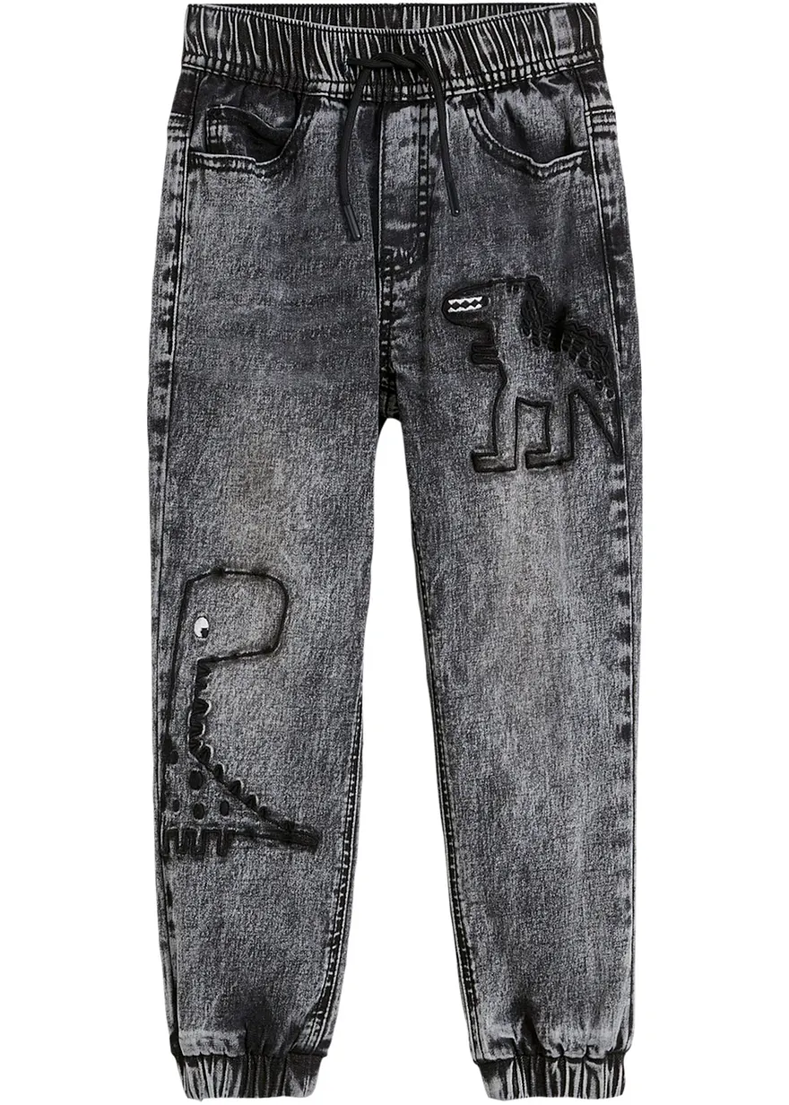 Thermo Regular-Fit-Schlupf-Jeans mit Jerseyfutter