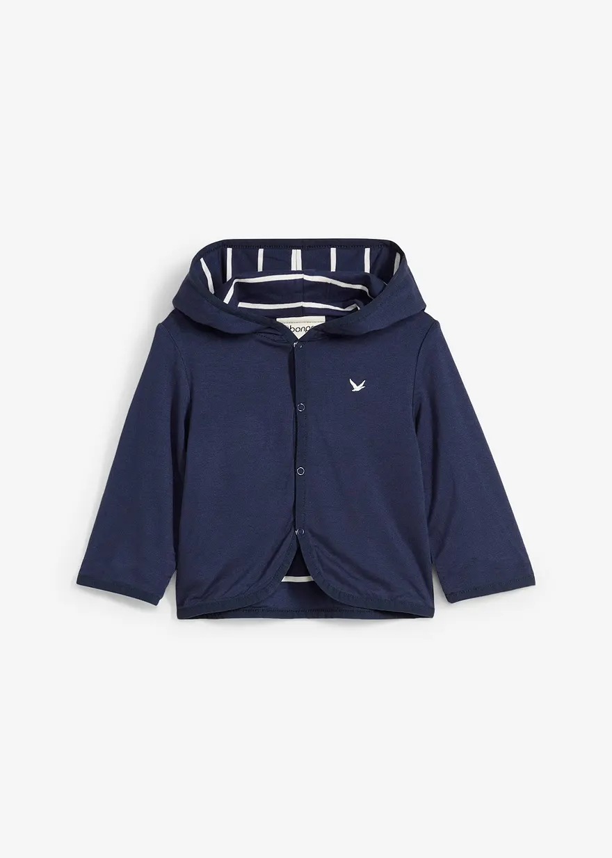 Wende-Sweatjacke aus weichem Viskose-Jersey