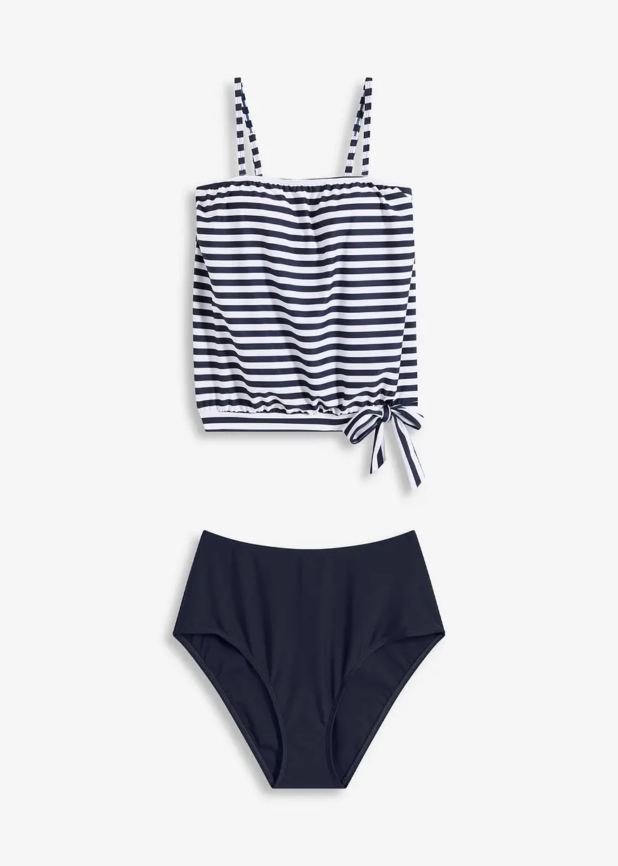 Oversize-Tankini (2-tlg.Set) mit abnehmbaren Trägern