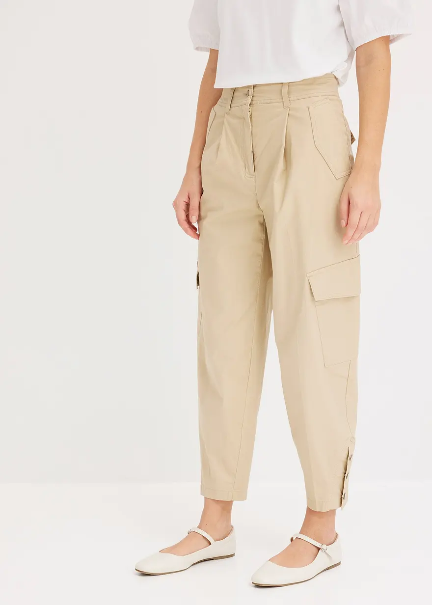 Cargohose aus Baumwolle mit Stretch