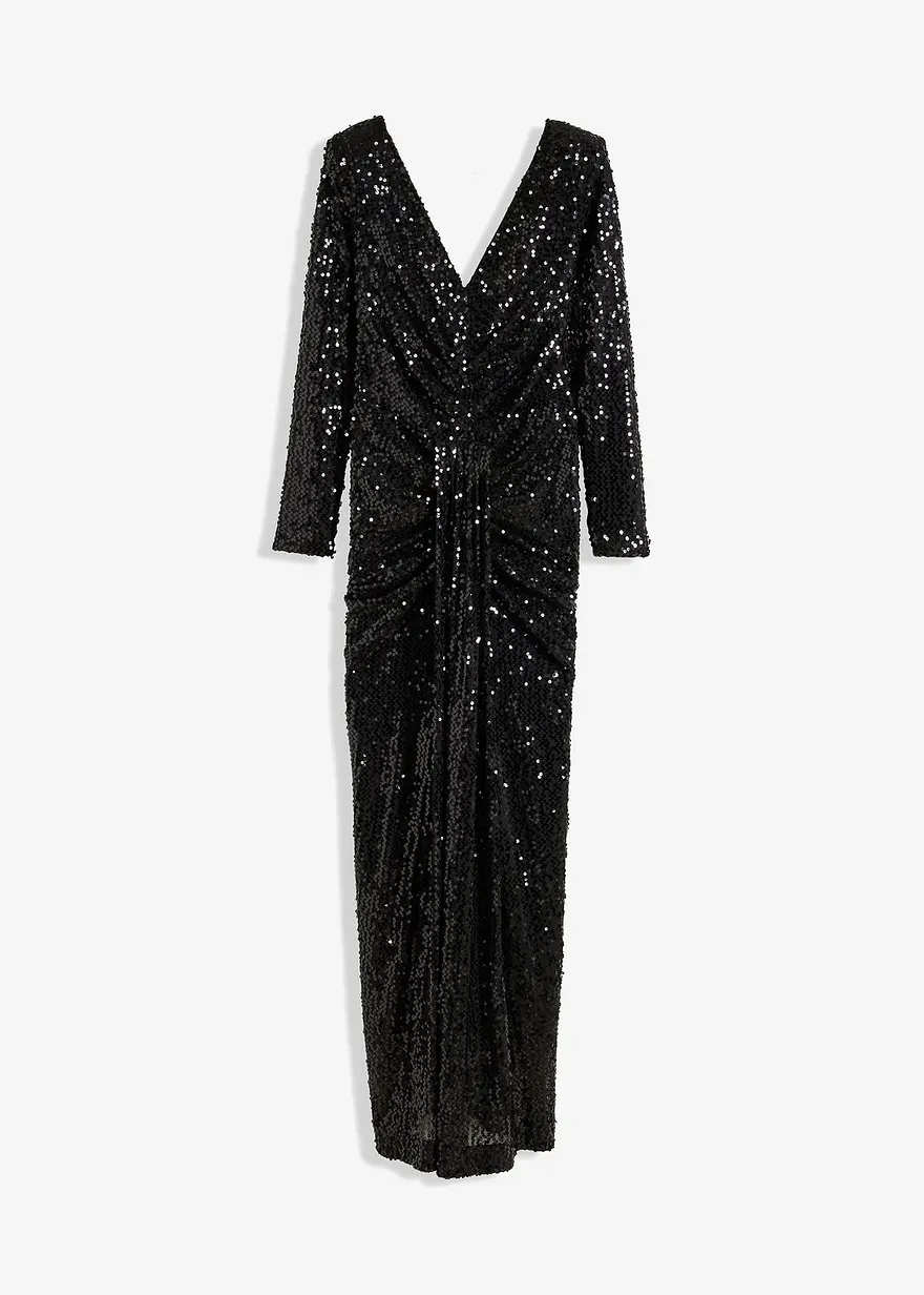 Paillettenkleid mit Drapierung