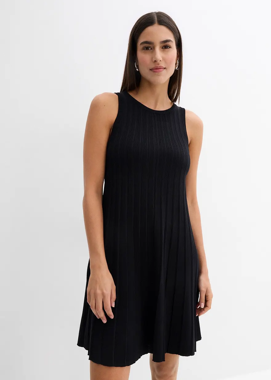 Strickkleid in A-Linie aus Viskose-Mix