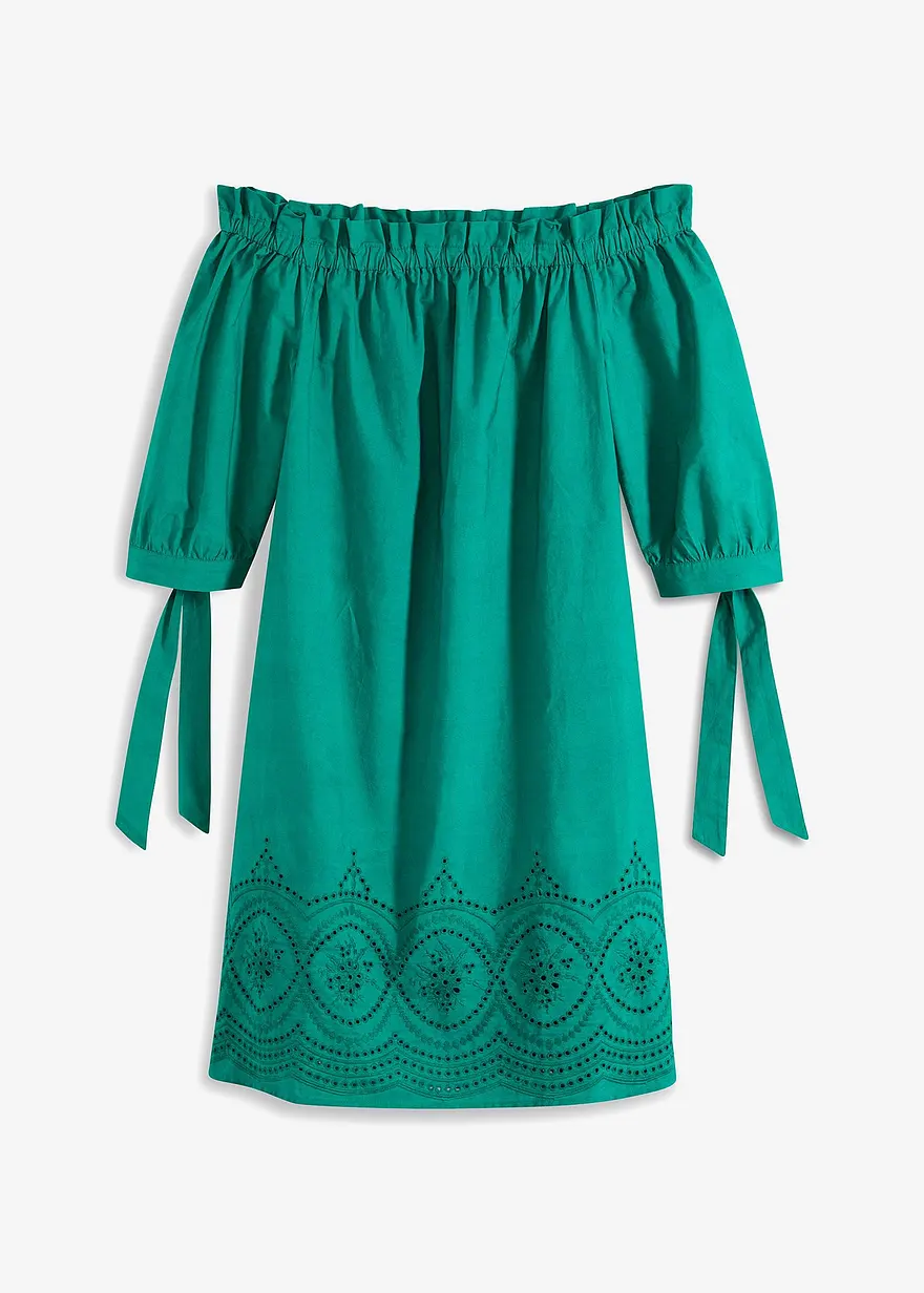 Off-Shoulder-Kleid aus reiner Baumwolle