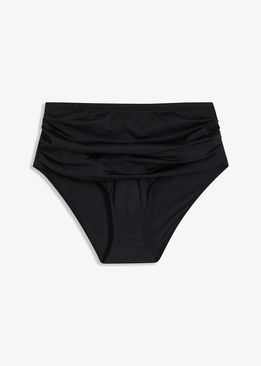 Light Highwaist Shape-Bikinihose mit Raffung