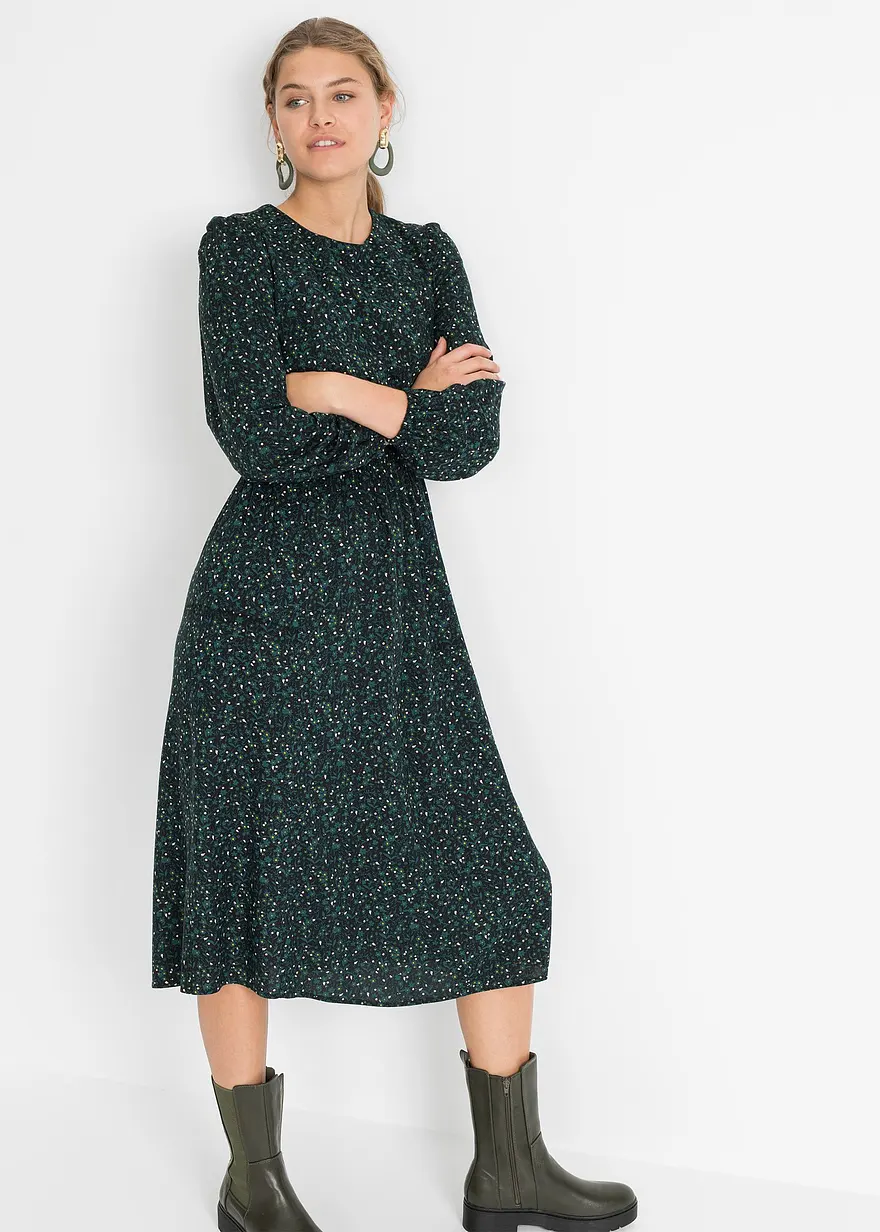 Midikleid mit Blumenprint