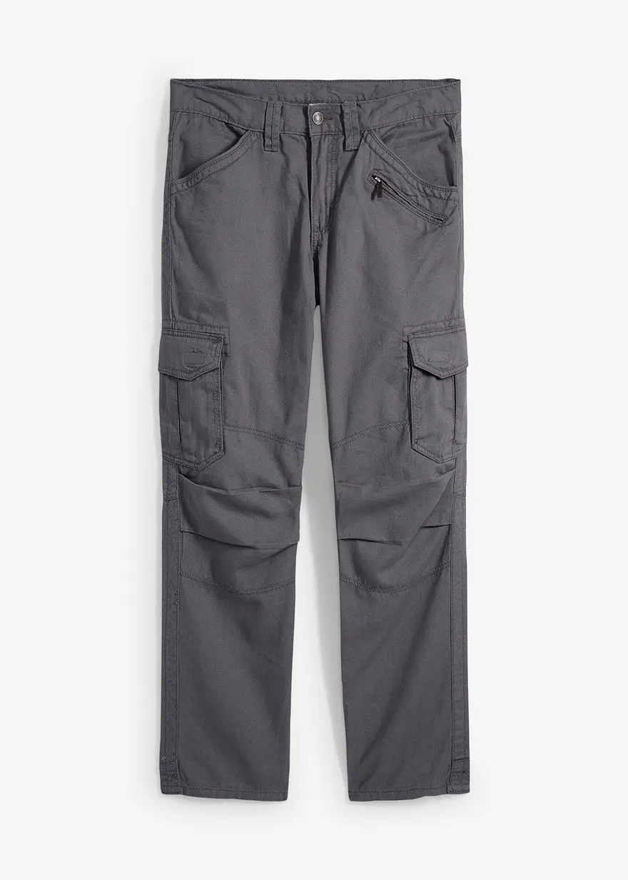 Relaxed Fit Cargohose aus reiner Baumwolle, Straight