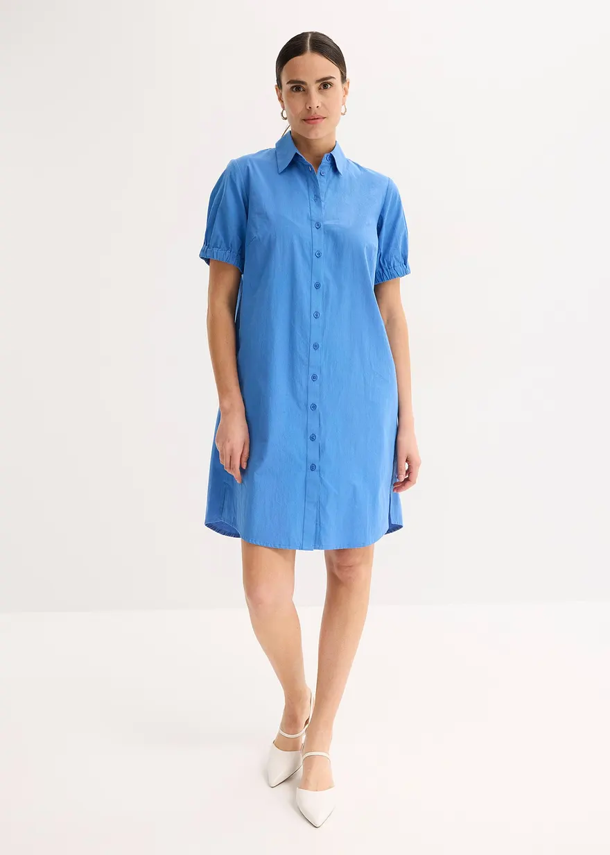Kleid aus Baumwoll- Popeline