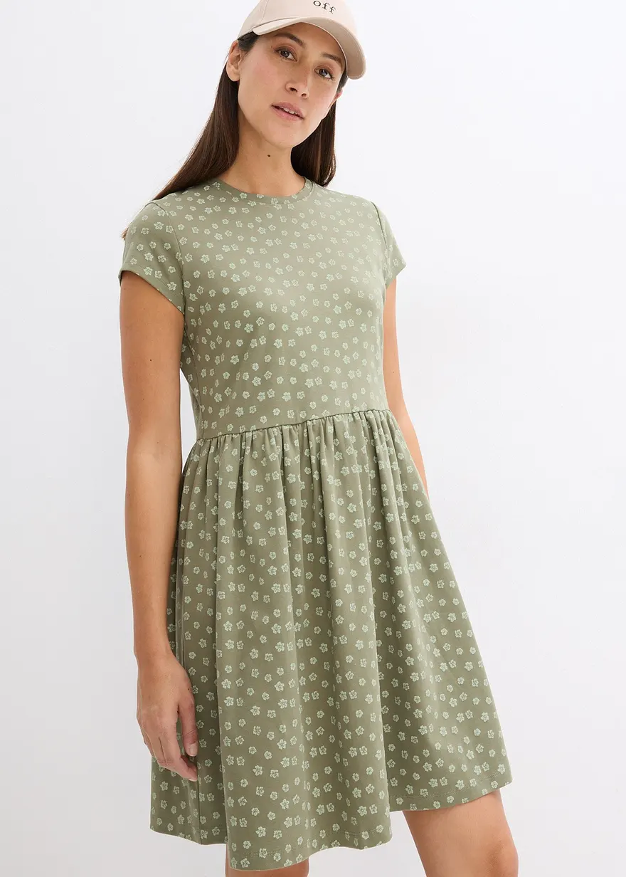 Shirtkleid aus reiner Baumwolle