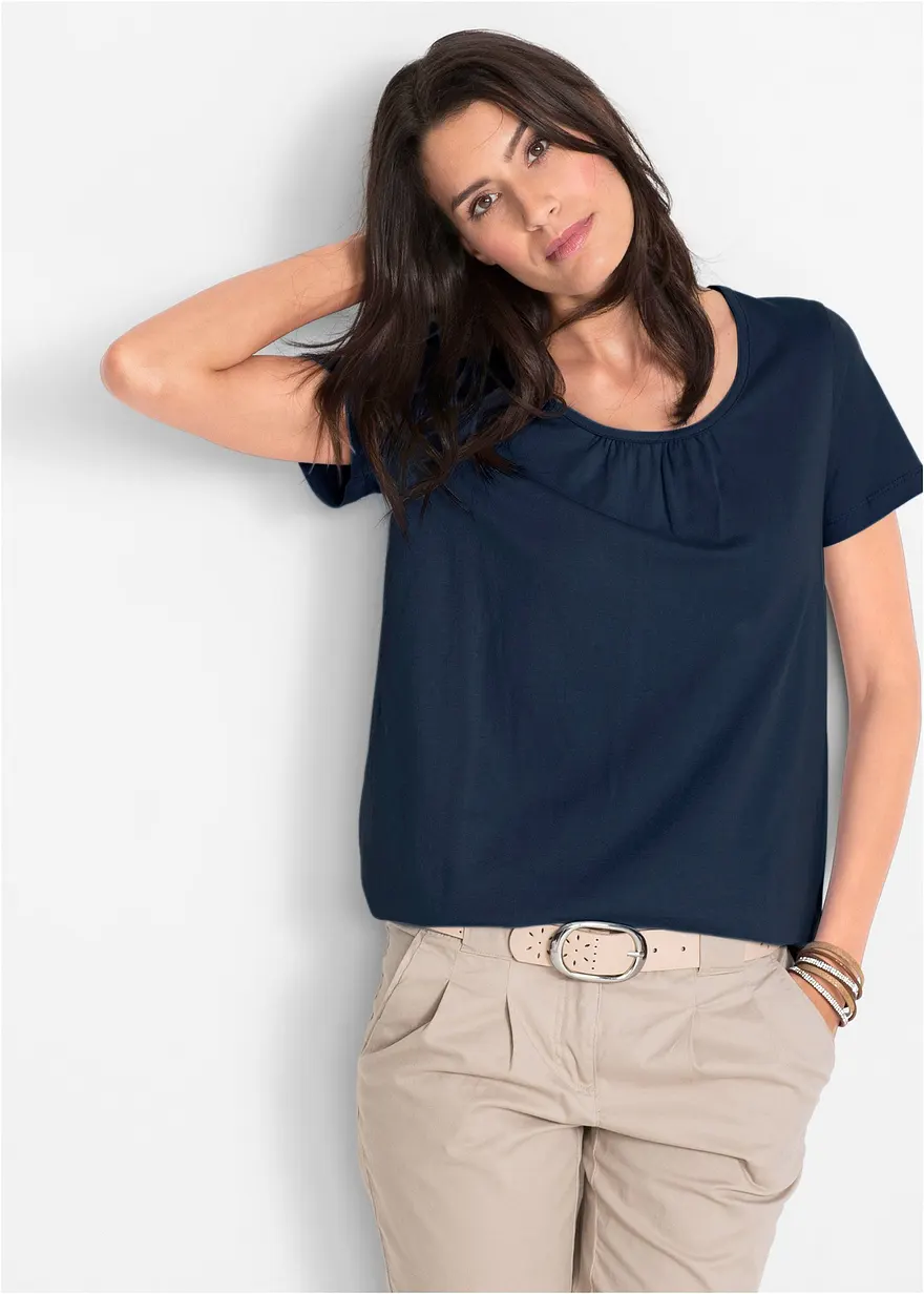Shirt aus reiner Baumwolle, Kurzarm