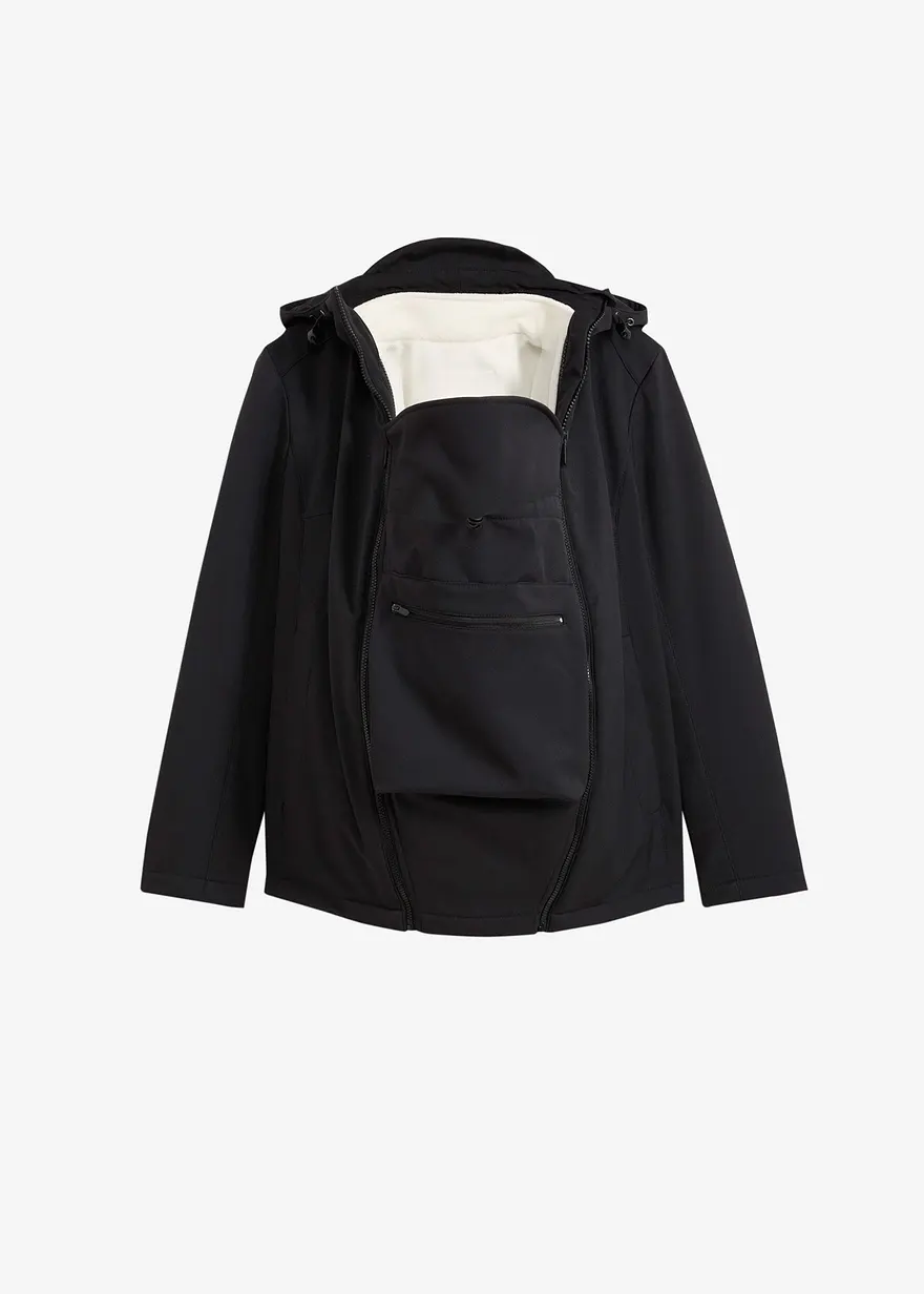 6-in-1 Umstands-Tragejacke mit herausnehmbarer Fleecejacke