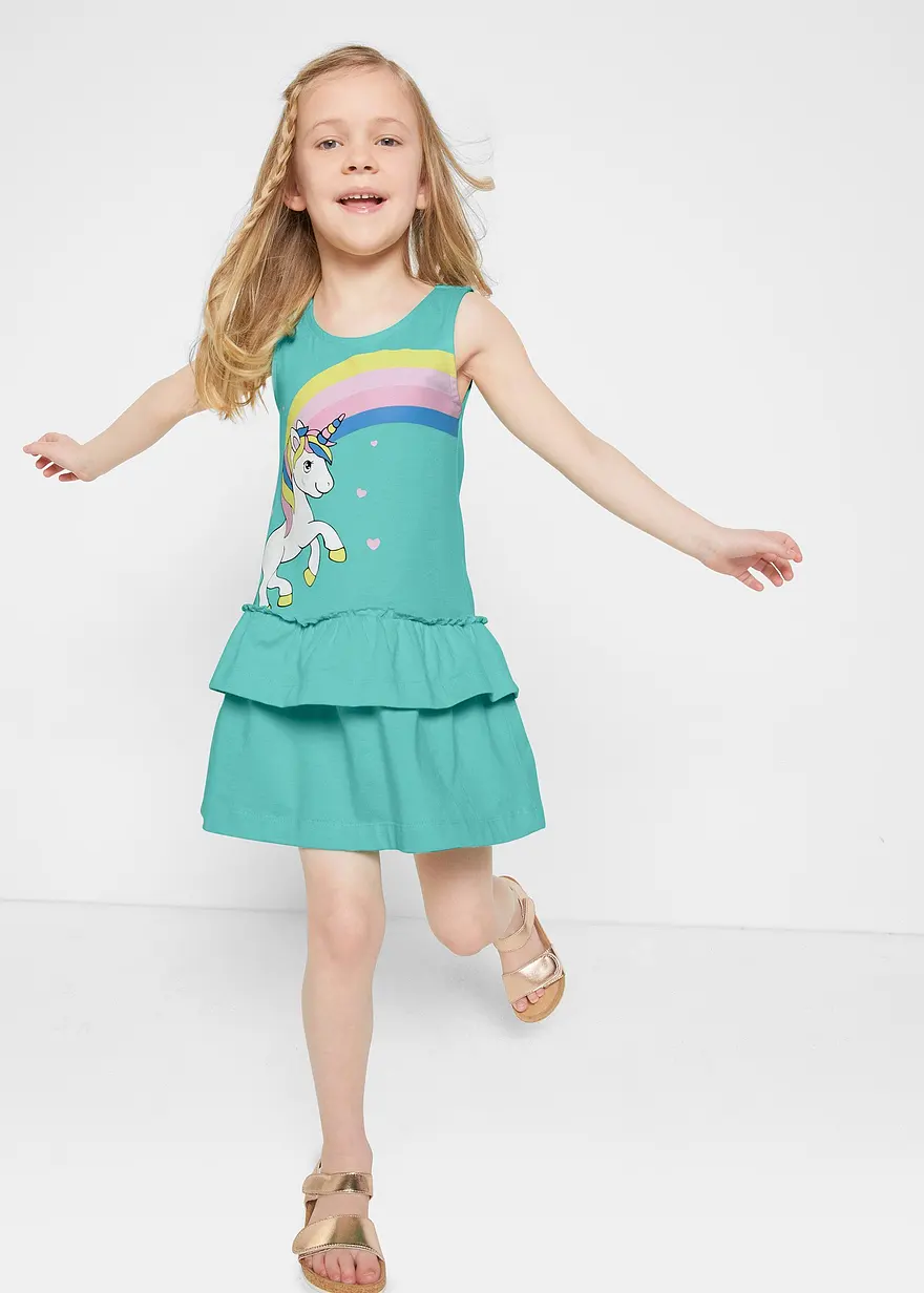 Niedliches Kleidchen mit Einhorn-Print