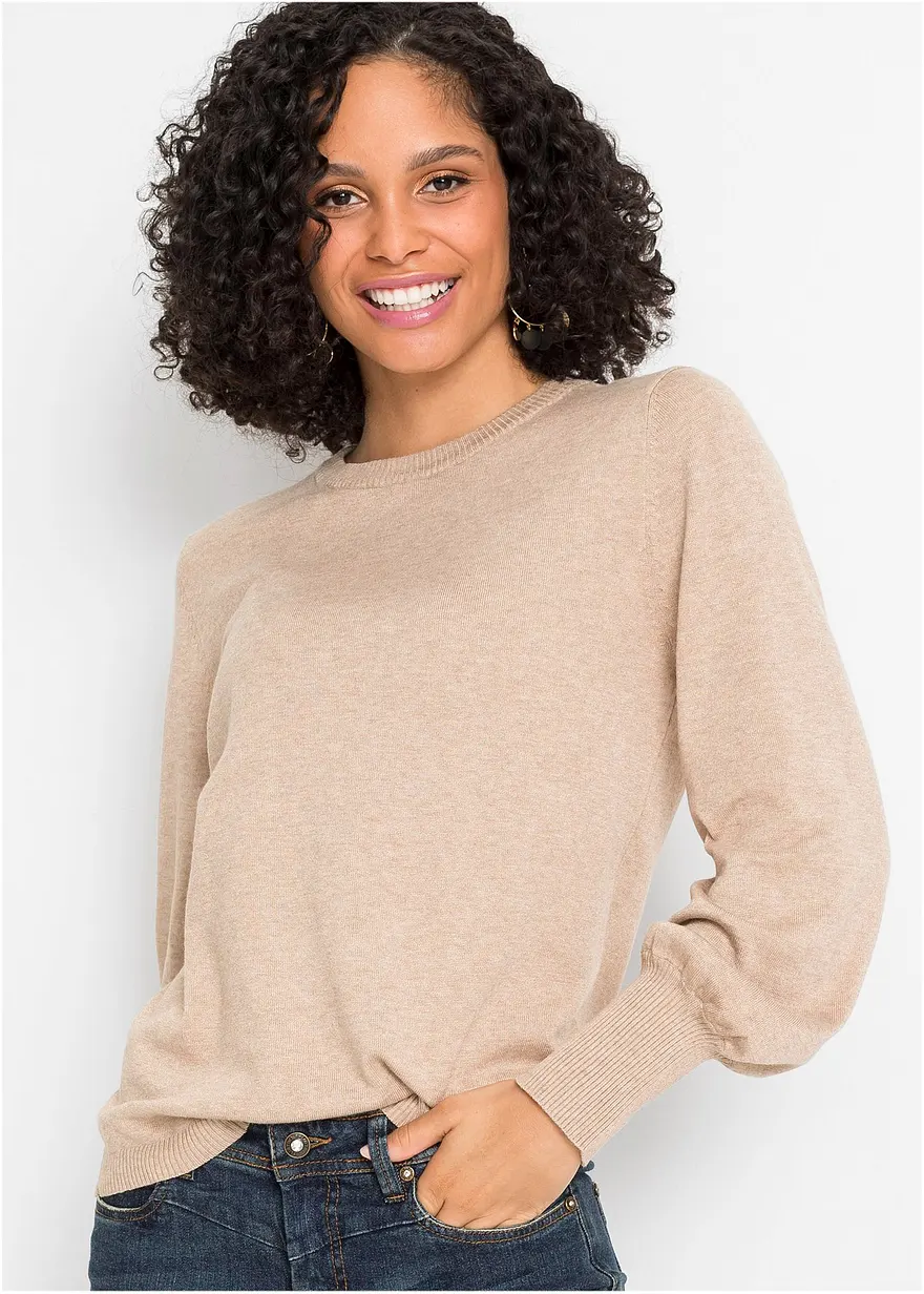 Pullover mit Ballon-Ärmel
