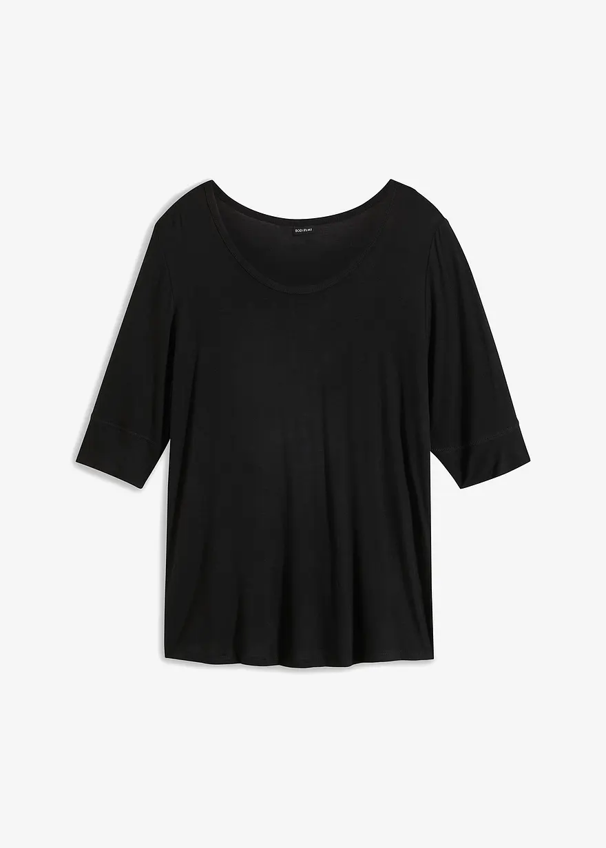 Rundhalsshirt aus softer Viskose