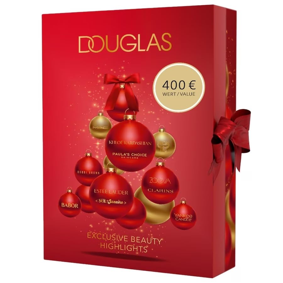 Douglas Advent Calendar 2025 – 400 € Value – Care, Makeup & Fragrance Exclusive Beauty Highlights – MAC, Estee Lauder, MCM, Bobbi Brown, Neonails, Clarins, Paulas Choice etc.