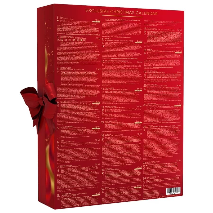 Douglas Advent Calendar 2025 – 400 € Value – Care, Makeup & Fragrance Exclusive Beauty Highlights – MAC, Estee Lauder, MCM, Bobbi Brown, Neonails, Clarins, Paulas Choice etc.