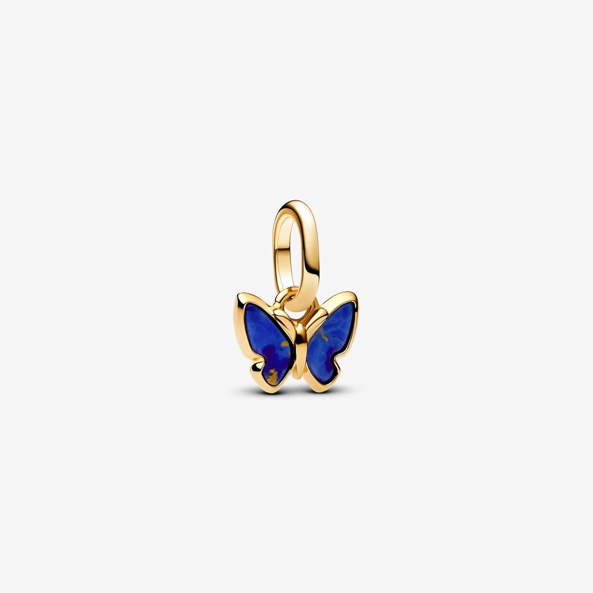 Golden Butterfly and Heart Charm Bracelet
