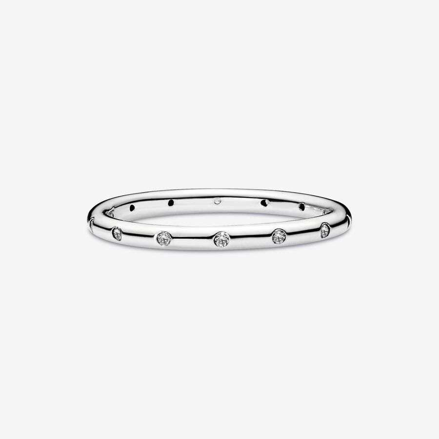 Simple Sparkling Band Ring