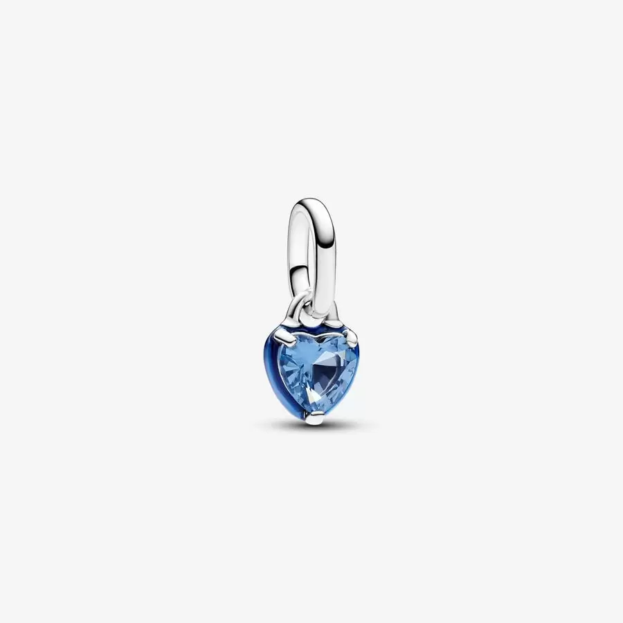 Blue Chakra Heart Mini Dangle Charm