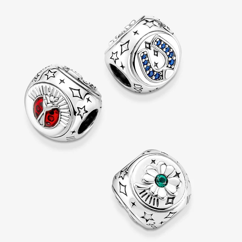 Clover, Horseshoe & Ladybird Charm