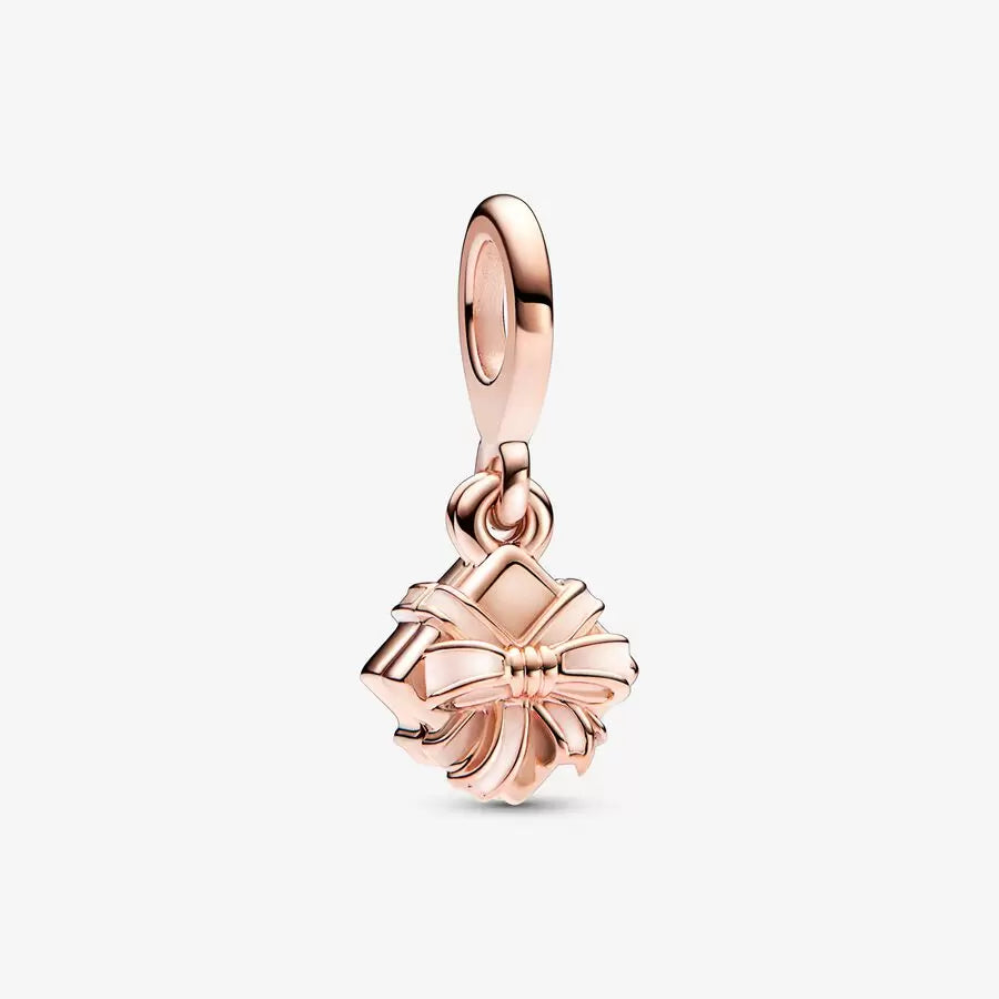 Plated Openable Birthday Gift Dangle Charm