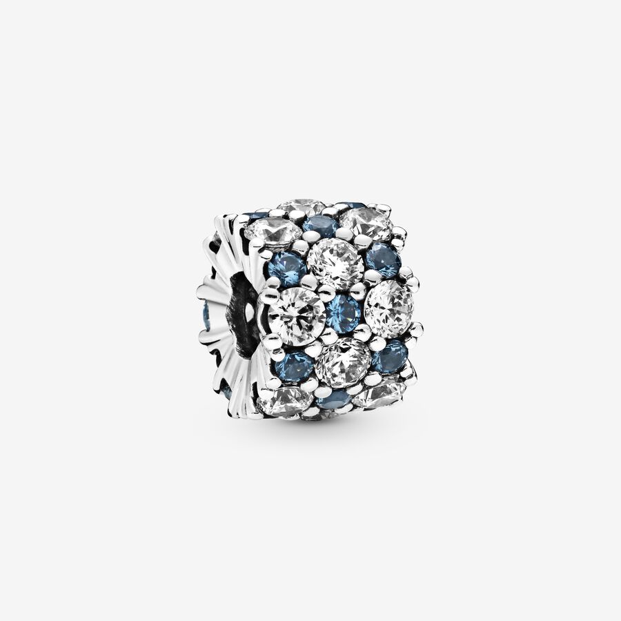 Blue and Clear Sparkle Charm