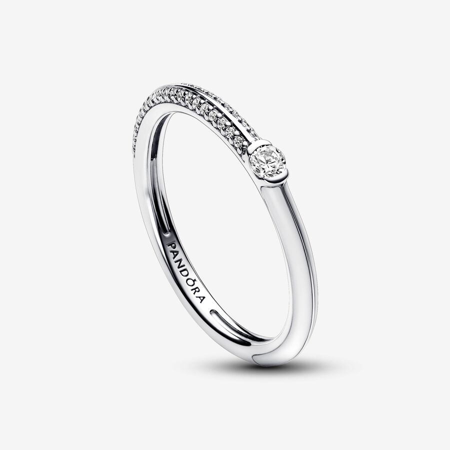 Pavé & White Dual Ring