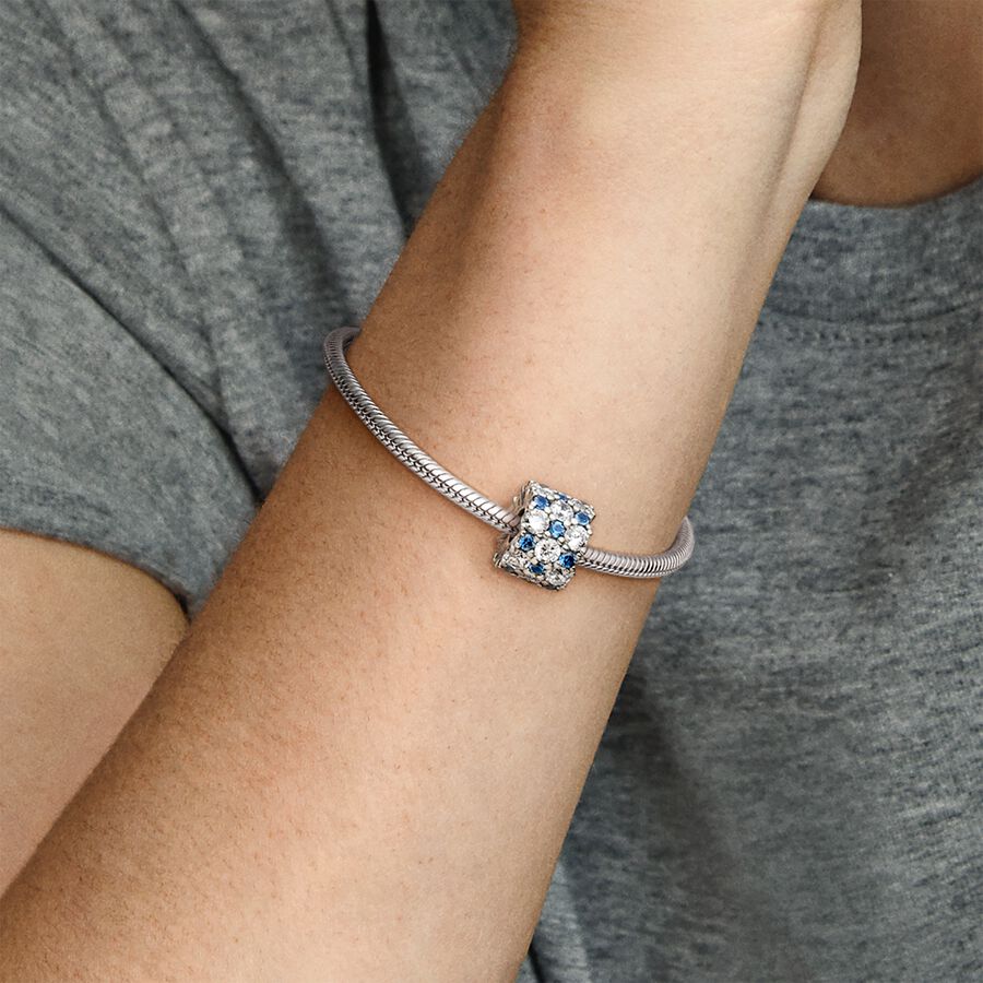Blue and Clear Sparkle Charm