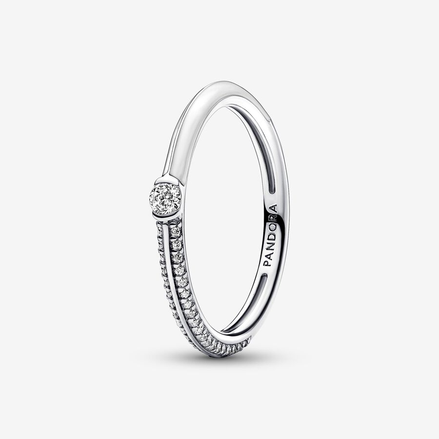 Pavé & White Dual Ring