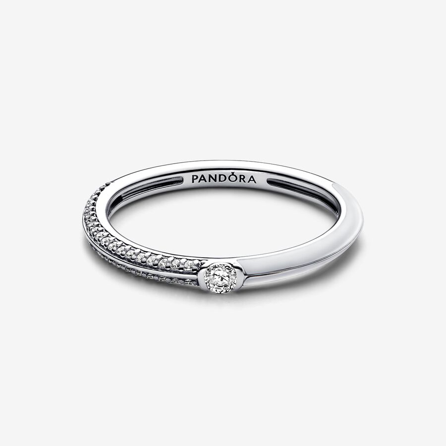 Pavé & White Dual Ring