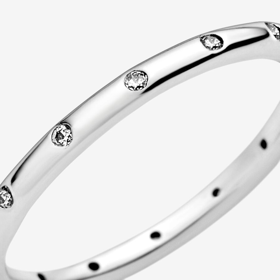 Simple Sparkling Band Ring