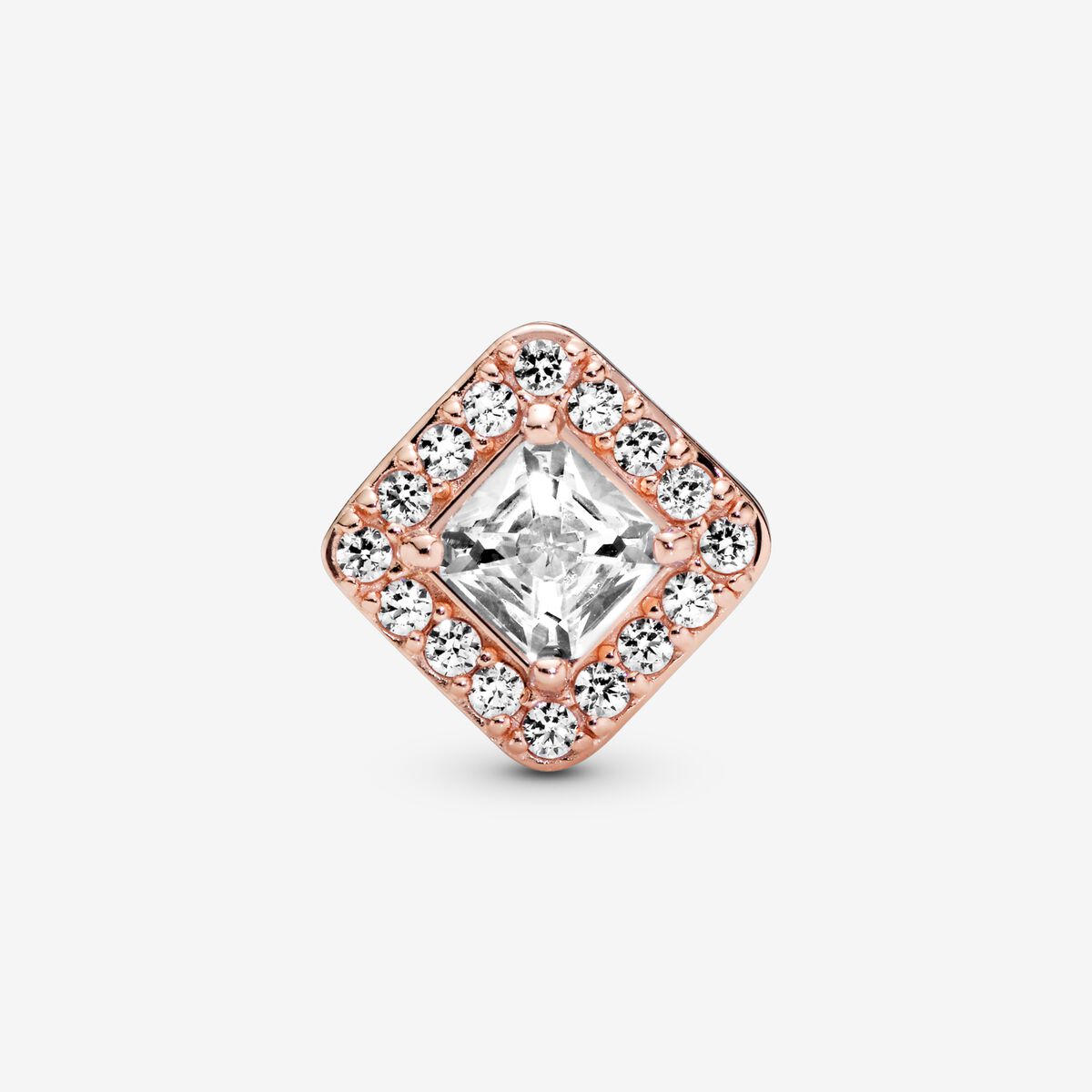 Square Sparkle Halo Charm