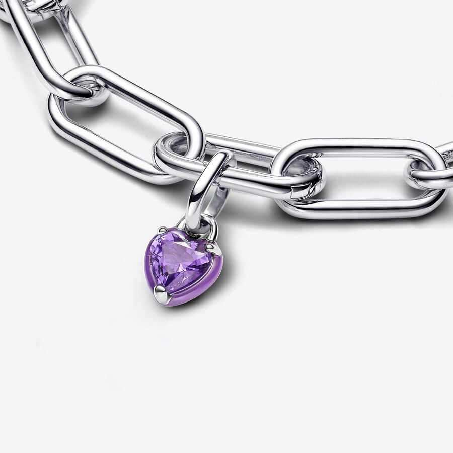 ME Purple Chakra Heart Mini Dangle Charm