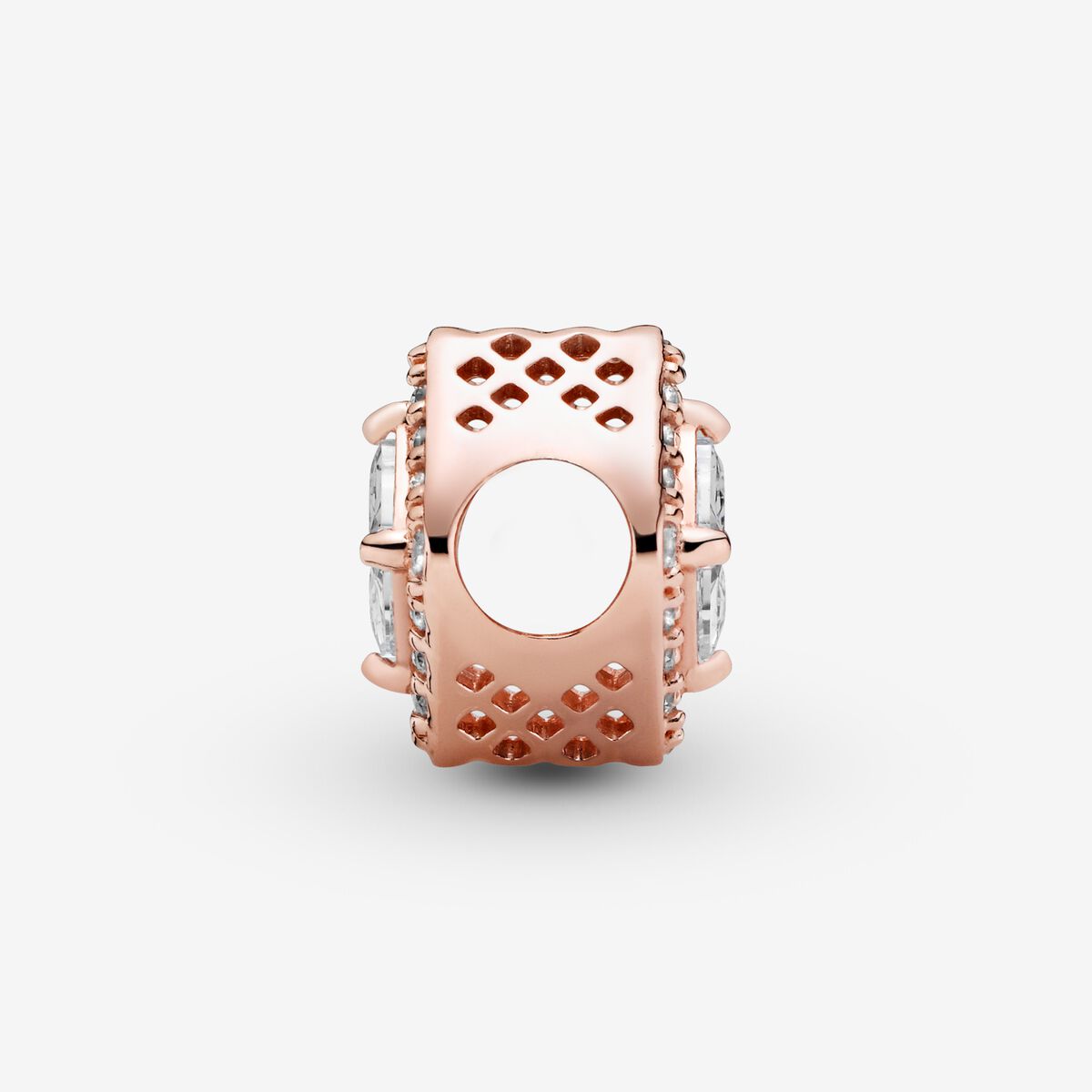 Square Sparkle Halo Charm